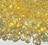25 grams of 3x7mm Yellow Lined Crystal Farfalle Seed Beads